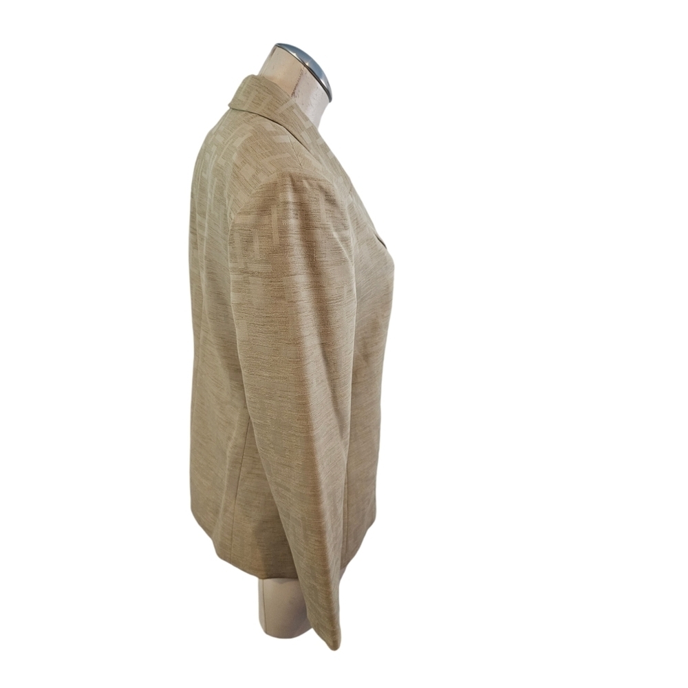 Le Suit Size 8P Taupe Color Skirt Suit - Picture 6 of 9
